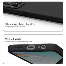 Ốp bảo vệ TPU mềm màu đen mờ cho điện thoại G86 Power/G Power 5G (2024)/G Stylus 5G (2025)/Edge 60 Stylus/Edge 60/G56/G86/G/EDGE Series, chống bám vân tay, chống sốc, các đường cắt chính xác, siêu mỏng, chống trầy xước, chống trượt, nhẹ. - màu đen - Xem 5