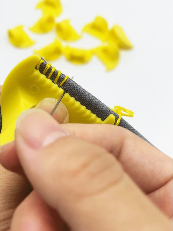 1pc/5pcs/10pcs 3mm Width Yellow Handmade Sewn Edge Locking Tool, Seam Guide Fits Various Soft & Hard Fabrics, All-Category Crafts Sewing, Delicate Embroidery Tool, Handmade Sewing Measuring Tool