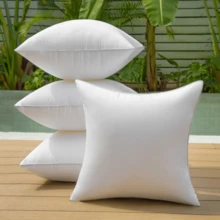 Ultra Fluffy 4 Pack Square Pillow Inserts Hypoallergenic Microfiber Cushion Inner Pads - White - View 5
