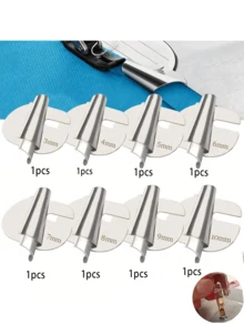 EDCUEBE7 Pie prensatela para dobladillo enrollado de 4/8 pulgadas para máquinas de coser domésticas, accesorio que se ajusta a varios modelos de máquinas de coser - Estilo de borde enrollado - Ver 11