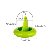 二合一水果削皮器，猕猴桃切片器，核桃去核器，刮刀，猕猴桃切片器，猕猴桃削皮器，不锈钢猕猴桃削皮器 - 彩色 - 查看 2