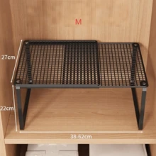 1pc Heavy Duty Adjustable Height Closet Organizer Rack, Telescopic Design Space-Saving Clothing & Shoe Storage Shelf, Suitable For Cabinets, Easy Installation, Applicable To Various Shelving Systems, Wardrobe Organizer, Tiered Storage Rack, Upgraded Expandable Version,Bedroom Room Decor,Back To School - Retractable - View 12