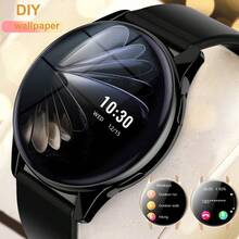 Reloj inteligente con pantalla de 1.28 pulgadas, compatible con notificaciones de llamadas, control de mensajes, múltiples modos deportivos y control de música/cámara, adecuado como regalo de San Valentín, Navidad, Año Nuevo o cumpleaños, compatible con Android e iOS - Multicolor - Ver 2