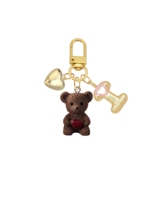 Letter Teddy Bear Keychain, With Gold Bubble Letter A-Z Keychain, Cute Teddy Bear Bag Charm Pendant, Suitable For Handbags, Wallets, Backpacks, Travel Bags, Decorative Keychain, Suitable For Gym, Classroom, Matching Games, Suitable For Daily Use, Vacation, Travel, School, Shopping, Gifts For Girls, Teens, Women, Friends, Perfect For Valentine's Day, Mother's Day, Birthday, Christmas, Holidays And Other Occasions - Multicolor - View 33
