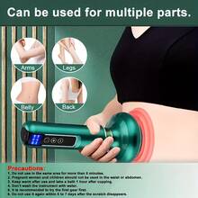 1 Adjustable Electric Cupping And Scraping Massage Device, USB Charging - Home Self-Care Equipment, Holiday Gift, Durable Material, Suitable For Full Body, Leg, Hand, Back Massage And Scraping, Suitable For Family Use, Cupping Therapy - Multicolor - View 4
