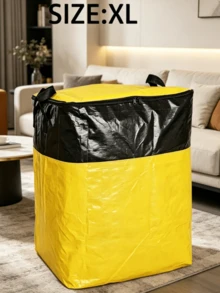 1pc Extra Large Zipper Moving Bag, Suitable For Moving, Travel And Storage. Large Capacity Rectangular Design, Space-Saving, Can Store Clothes, Bedding And Household Items. Durable And Portable. - Multicolor - View 17