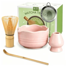 1 pieza/5 piezas Juego de té Matcha japonés, incluye tazón de Matcha, batidor de Matcha, taza de Matcha, revolvedor, cuchara de té, juego de tazón de té, herramientas de preparación de Matcha, herramientas para hacer postres y bebidas, caja de regalo japonesa, Juego de revolver Matcha Matsushiro, regalo de vacaciones para amantes del Matcha - Multicolor - Ver 13