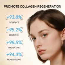 Micro Molecular Collagens Anti Wrinkle Lotion, Polypeptide Collagen Elastic Essence Cream, Hydrating Firming Low Irritating Serum - Tea Flavor - View 7