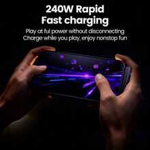 二合一 240W 可折叠手机支架充电线，USB-C 转 USB-C 快速充电数据线，兼容 17 - 橘色 - 查看 3