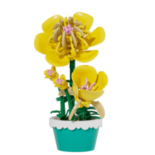 Micro Granule Potted Building Block Immortal Flower, Immortal Flower Building Block Potted Set, Cute Home Decor, Desktop Decor, Multifunctional And Original Gift Idea, Artificial Potted Decor, Holiday Gift, Birthday Gift, Christmas Gift, New Year Gift, Party Decoration - Multicolor - View 15