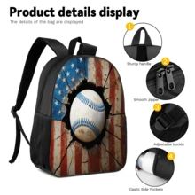 3pcs/Set Student Backpack, Messenger Bag, Pencil Case, Boys' Large Capacity Compartment Backpack, Back To School Supplies Storage, Travel Storage Bag, Suitable For School, Class, Outdoor Sports - A - View 4