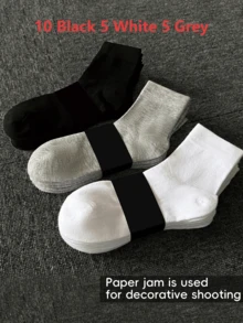 1/5/10/15/20 pares de calcetines de tobillo versátiles y ligeros para hombres, calcetines altos para mujeres y medias, calcetines de tripulación para hombres, calcetines de marinero para mujeres - Multicolor - Ver 20