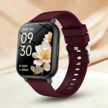 Reloj inteligente unisex con llamadas inalámbricas y alertas de mensajes, podómetro, seguimiento de calorías y distancia, modos deportivos múltiples, control de música, cámara remota, alarma, caja de metal y correa de silicona, batería de 180mAh, carga USB, reloj inteligente multifuncional para teléfonos inteligentes, regalo para vacaciones - Multicolor - Ver 11