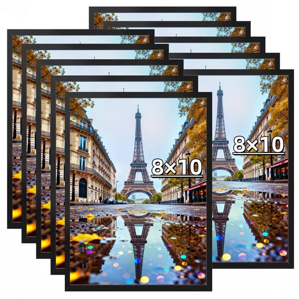 5/10-piece Photo Frame Set, Photo Frame Display Board, Multi-functional Photo Collage Frame, Suitable for Wall Or Desktop Display, Suitable for Home, School and Office, Black Photo Frames (including 4x6, 5x7, 8x10, 11*14, 12*16, 16*20 Inch Sizes).