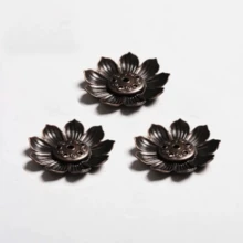 Chân đốt hương sen mini bằng đồng - Chất liệu hợp kim, thiết kế nhiều lỗ, thích hợp trang trí nhà cửa và thiền định, chân đốt hương may mắn, giá đỡ hương di động, vật trang trí đốt hương mini cho gia đình. - Lò đốt hương mini - Xem 9