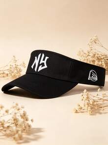 1pc Adjustable NY Embroidered Sun Hat, Unisex Casual Streetwear Style Summer Cap - Style 1 - View 7
