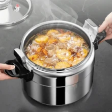 Nồi áp suất chống cháy nổ bằng nhôm - Nồi hầm đa năng dung tích lớn, phù hợp với bếp ga gia đình. - Xem 10