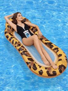 Pool Floating Sun Lounger, With Breathable Mesh Fabric Lying Design, Thickened PVC Material, Sturdy And Pressure-Resistant, Quick To Inflate And Easy To Store. Suitable For Swimming Pools/Beaches/Water Parties/Vacation And Leisure - Multicolor - View 7