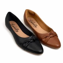 Set Of 2 Women's Pointed Toe Flats, Neutral, Casual, Elegant, Sizes 34 To 40 - 黑色/棕色 - 查看 10