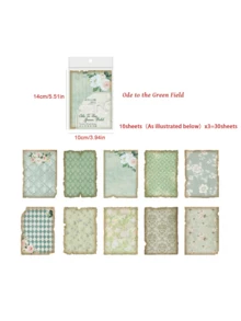 30pcs Scrapbooking Paper, Handmade Diary DIY Decoration Collage Material - MultiWarna - View 17