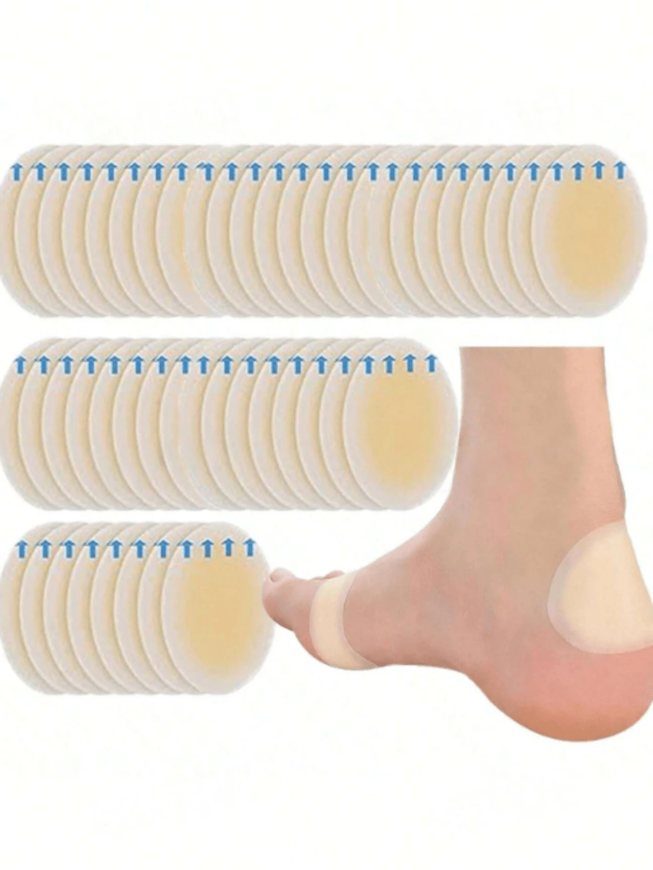 Gel Blister Patches (Multi-Pack) - Designed To Prevent And Treat Blisters Caused By Long-Term Exercise (E.G., Running And Hiking) On Toes And Heels - Multicolor - View 1