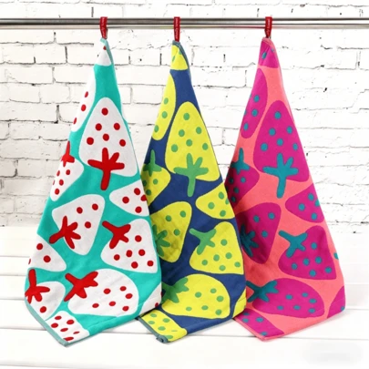 2/3pcs Set Thick Super Soft Cotton Hand Towels - Highly Absorbent Bath Towels, Thick Padding Suitable For Sensitive Skin, Modern Jacquard Washable Towels, Essential For Home Bathroom