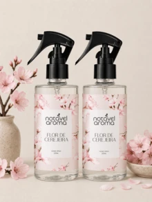 Kit Of 2 Home Sprays, 200 Ml Each, For Room Scent, Suitable For Curtains And Sheets. - Flor de cerezo - Ver 1