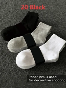 1/5/10/15/20 pares de calcetines de tobillo versátiles y ligeros para hombres, calcetines altos para mujeres y medias, calcetines de tripulación para hombres, calcetines de marinero para mujeres - Multicolor - Ver 16