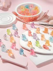 Bộ 100/50/20/10/1 tượng kỳ lân mini bằng nhựa phát sáng trong bóng tối, thích hợp để tự làm vườn cổ tích, trang trí bình thủy tinh, chậu cây cảnh, tiểu cảnh, trang trí sân vườn, nội thất xe hơi, trang trí tiệc và sinh nhật. - trộn - Xem 6