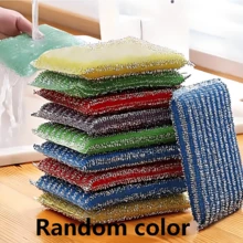 4块装厨房洗碗海绵 - 不刮伤表面，双面清洁海绵布，纤维素和海绵材质 - 适合日常厨房清洁 - 完美的乔迁和开学礼物 - 彩色 - 查看 12