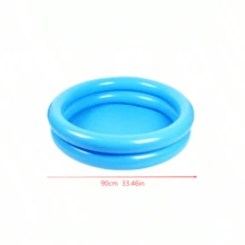 1 pieza Bañera inflable para niños, piscina de baño para el hogar, piscina de natación de bebé de plástico reforzado para parque acuático - Multicolor - Ver 12