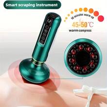 1 Adjustable Electric Cupping And Scraping Massage Device, USB Charging - Home Self-Care Equipment, Holiday Gift, Durable Material, Suitable For Full Body, Leg, Hand, Back Massage And Scraping, Suitable For Family Use, Cupping Therapy - Multicolor - View 5