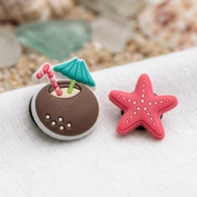 23Pcs Beach Vacation Theme Silicone Shoe Charms For Sandals - Multicolor - View 5