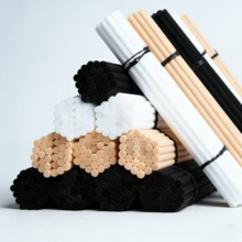 50pcs/Pack High Density Absorbent Fragrance Fiber Diffuser Sticks, Even Fragrance Diffusion Without Fire, Home Fragrance Rattan Refill - 50 Pieces - View 3