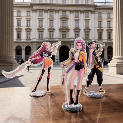 Hasbro 3 món đồ trang trí để bàn hình nhân vật hoạt hình K-POP đa dạng, sáng tạo, quà tặng Giáng sinh, quà tặng Ngày lễ tình nhân, lễ Phục sinh, quà tặng nhỏ thời trang cho các bữa tiệc.
