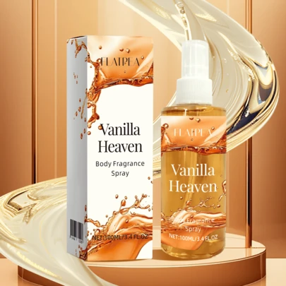 100ml Bruma corporal de fragancia de vainilla paraíso | Sin alcohol, aroma dulce y cálido de larga duración, adecuado para ir al trabajo, citas, reuniones, viajes, entrenamiento, hogar | Confianza en el trabajo, ambiente romántico, té de la tarde con amigos, refrescante para el fitness, compañero de vacaciones, calidez antes de dormir | Gran capacidad, regalo para el Body, cumpleaños, San Valentín, Navidad, para uno mismo o para regalar a ella, portátil para llevar al aire libre