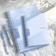 1本A5/B5三环活页笔记本，可拆卸活页本，高品质笔记本/记事本，适用于学生和办公用途 - 彩色 - 查看 23
