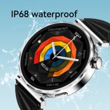 PANDA Reloj inteligente GT5 MINI, modelo para mujer, IP68 resistente al agua, pantalla IPS de 1.32", batería incorporada de 210mAh, esfera multilingüe, compatible con Android/iOS, reloj inteligente ultrafino, compatible con llamadas/notificaciones de SMS, monitoreo de sueño, GPS, NFC, podómetro, detección de ruido, modos deportivos, regalo para mujeres/hombres/parejas/amigos/cumpleaños - Ver 6