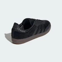 Adidas Samba OG Silver Metallic Cracked Leather Women's JR0035 | Retro Heritage Style, Timeless Silhouette - 核心黑 - 查看 7