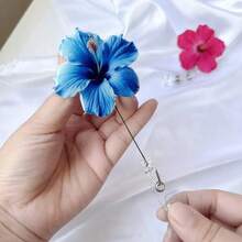 Acrylic Flat Gerbera Daisy Retractable Badge Reel, 360 Degree Rotating Alligator Clip Sleeve Badge Holder For Doctors, Nurses - one-size - View 4