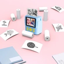 Giấy in nhiệt 5/10/20 cuộn dành cho máy ảnh trẻ em, giấy thay thế cho máy ảnh trẻ em, giấy cuộn cho máy ảnh trẻ em, giấy cho máy ảnh trẻ em, giấy không mực - Dễ dàng thay thế - Bộ - Xem 5