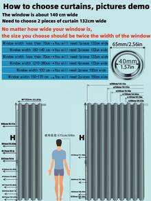 1件/2件亞麻風半透窗簾，仿亞麻紋理半遮光窗簾布，適用於客廳臥室，仿亞麻半透窗簾，亞麻混紡遮光窗簾布，現代仿亞麻紋理半透窗簾，適用於客廳臥室家居裝飾 - 藍色 - 查看 2