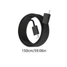 适用于 Galaxy 系列的 45W 超快充电线，5A 双 USB Type-C 数据线 - 黑色 - 查看 8