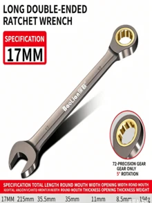 Cờ lê kết hợp có tay quay dài 6/32mm, 72 răng, góc xoay 5°, cờ lê đa năng đầu mở/đầu hộp, thép CR-V. - cờ lê - Xem 15