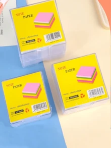 500张马卡龙造型便签本，带亚克力支架，方便办公记笔记，无需胶水，不留残胶，使用简单。 - 多色 - 查看 4
