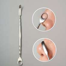 2-In-1 Blackhead Remover Tool, Stainless Steel Pore Cleaner, Facial Blackhead Extractor, Blackhead And Whitehead Removal Tool For Nose And Face, Fragrance-Free, Suitable For All Skin Types, Non-Slip Handle, Easy To Clean, Suitable For Sensitive Skin, Professional Facial Care Tool For Men And Women - Multicolor - View 2