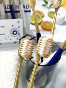 18 piezas de cepillos de dientes de cerdas suaves de cabeza ancha, adecuados para uso familiar, producto ideal - Multicolor - Ver 7