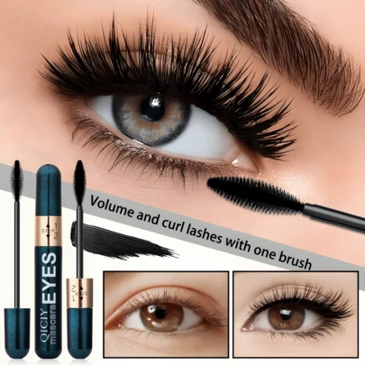 Mascara 2 trong 1, chức năng kép: kem lót mi, không lem, chống nước, chống mồ hôi, làm dày mi, làm cong mi, lâu trôi, khô nhanh, không vón cục, tạo độ cong tự nhiên, màu sắc đậm, tách rời từng sợi mi, phù hợp cho trang điểm hàng ngày và người mới bắt đầu.