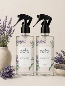 Kit Of 2 Home Sprays, 200 Ml Each, For Room Scent, Suitable For Curtains And Sheets. - Lavender - View 1