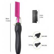 Professional Ceramic Hair Straightener With Multi-Function Copper Straightening Comb - View 5